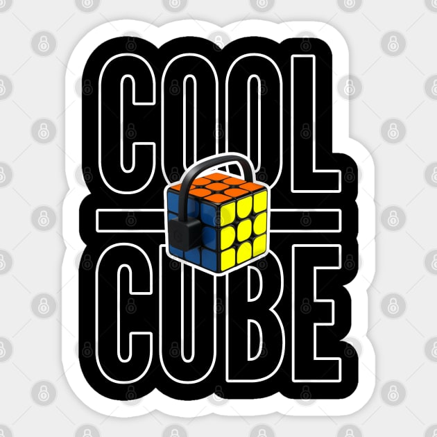 Cool Cube Sticker by RoziahYahya